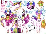  absurd_res antennae_(anatomy) anthro arthropod big_butt big_eyes big_tail butt claws deserted_mantis_(regazz) fan_character flower_mantis girly hi_res hollow_knight horn insect male mantis mask orchid_mantis pervnamedregazz pink_body plant_clothing solo tail team_cherry thin_legs 