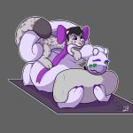  bite doggystyle duo felid feral from_behind_position generation_6_pokemon goodra hi_res male male/male mammal nintendo pantherine pokemon pokemon_(species) sex snow_leopard velvet706 velvet_the_gooey_dragon 