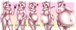  anthro belly bertyborts big_breasts bodily_fluids breasts canid canine canis domestic_dog female genitals growth_sequence hi_res hyper hyper_pregnancy lactating mammal nordic_sled_dog pregnant pregnant_female pussy samoyed solo spitz tammy_(tammyweresamoyed) 