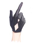  black_gloves commentary_request diamond_cutout gloves hand_focus highres kamishiro_rui project_sekai sas_(hato_hoo) simple_background white_background 