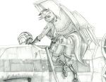  2023 anthro armor baron_engel boots breasts butt clothing cutie_mark equid equine eyebrows feathered_wings feathers female footwear friendship_is_magic gloves graphite_(artwork) handwear hasbro headgear helmet ladder looking_at_viewer looking_back looking_back_at_viewer mammal monochrome my_little_pony pegasus pencil_(artwork) rainbow_dash_(mlp) solo star_wars traditional_media_(artwork) unguligrade_anthro vehicle wings x-wing 