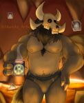  absurd_res belly demon disney hi_res male male/male maxito_arts papa_titan_(the_owl_house) pecs solo the_owl_house titan_(the_owl_house) 