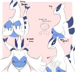  absurd_res anthro big_breasts breasts chubby_female dangermons duo face_on_breast female generation_2_pokemon hi_res larger_female legendary_pokemon lugia male male/female nintendo nipples pokemon pokemon_(species) simple_background size_difference 