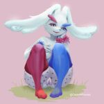  &lt;3 &lt;3_eyes anthro bodily_fluids caramelhooves clothing dripping dripping_pussy expressions female generation_4_pokemon genital_fluids genitals hi_res lagomorph legwear leporid looking_at_viewer looking_pleasured lopunny mammal nintendo plump_labia pokemon pokemon_(species) pussy pussy_juice rabbit smile smiling_at_viewer solo translucent 