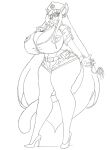  anthro big_breasts breasts butt clothed clothing domestic_cat ear_piercing felid feline felis female footwear hair hi_res high_heels huge_breasts krocial_(krocialblack) krocialblack looking_at_viewer mammal piercing pinup pose shoes smile solo thick_thighs 
