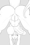  2018 anthro anus areola balls bent_over big_breasts breasts butt digital_media_(artwork) erection foreshortening genitals glans grey_background greyscale herm hi_res intersex june_(justathereptile) justathereptile komodo_dragon line_art lizard looking_at_viewer low-angle_view monitor_lizard monochrome nipples non-mammal_breasts nude penis pussy raised_arms reptile scales scalie scutes simple_background solo spread_legs spreading surprise tail tongue 