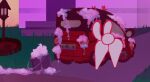  animated anthro bubble bunny_(character) bunnyv0 butt car dancing female hi_res lagomorph leporid mammal outside rabbit silly solo vehicle 