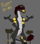  dragon fluffy fluffy_tail flute_dragon hi_res male mouthless multi_limb noseless sajay sajay_(sajay) slit solo sparkles tail 