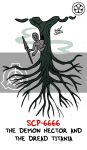  2021 6_arms 6_eyes black_text branch character_name colored dated demon digital_drawing_(artwork) digital_media_(artwork) english_text fog grey_arms grey_body hi_res holding_object holding_spear holding_weapon hole_(pit) hollow_tree humanoid in_tree logo male melee_weapon mouthless multi_arm multi_eye multi_limb noseless not_furry plant polearm red_text scp-6666 scp-6666-a scp_foundation signature simple_background solo spear text tree upside_down weapon white_background white_eyes zal-cryptid 