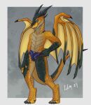  blizzard_entertainment bulge clothing dracthyr dragon dragonflight evoker gemerency hi_res invalid_tag male mostly_nude precious scales scalie tail underwear warcraft western_dragon 