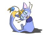  4:3 daijin_(suzume) domestic_cat felid feline felis feral fusion hi_res league_of_legends mammal riot_games solo yuumi_(lol) yuumisocute 
