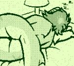  anthro bed butt digital_media_(artwork) dithering ear_piercing female fin fish furniture game_boy game_boy_family greying_hair hair highlights_(coloring) lamp marine misty_(r3znor_x) monochrome multicolored_body nintendo notched_ear piercing pixel_(artwork) r3znor_x scar shark short_hair sleeping snoring solo two_tone_body white_tipped_ears 