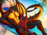  alanora anthro dragon furry genitals hyper invalid_tag male penis scalie 