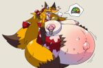  &lt;3 2020 anthro areola armwear bead_collar bell bell_collar belly_inflation big_breasts big_hair biped blonde_hair blush blush_lines bodily_fluids breasts brown_body brown_ears brown_fur brown_hair brown_tail canid canine claws clothing clothing_markings collar eyes_closed fangs female fox fox_(hage) fur hage hair headgear headwear hi_res highlights_(coloring) huge_belly huge_breasts huge_hips huge_thighs inflation long_hair looking_pleasured mammal markings motion_lines multicolored_body multicolored_clothing multicolored_ears multicolored_fur multicolored_hair navel nipple_piercing nipples open_mouth outie_navel overweight paws piercing pink_areola red_clothing slightly_chubby solo sweat tail tail_markings tail_wear teeth thick_thighs tongue tongue_out topwear two_tone_body two_tone_clothing two_tone_ears two_tone_fur two_tone_hair two_tone_tail white_body white_clothing white_ears white_fur yellow_body yellow_clothing yellow_fur yellow_tail 