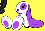  animate_inanimate anthro big_ears big_feet blue_spots colored eye_spot eyebrows feet floppy_ears foot_fetish foot_focus half-closed_eyes half-lidded_eyes huge_feet hyper_ears kint lagomorph leporid living_plushie mammal mouthless narrowed_eyes nonbinary_(lore) nude pawpads paws pink_spots plushie purple_ears purple_pawpads purple_spots rabbit seam_(sewing) solo spots spotted_body sprinkles_(kint) stiting white_body yellow_spots 