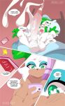  &lt;3_pupils anthro areola balls bat bed bedding big_balls big_breasts big_penis blanket blush bodily_fluids breasts cellphone comic crossover cum cumshot duo ejaculation ellipsis english_text erection female foreskin furniture gardevoir generation_3_pokemon genital_fluids genitals green_eyes green_hair gynomorph hair hands-free hi_res holding_cellphone holding_object holding_phone huge_balls huge_penis humanoid hyper hyper_genitalia hyper_penis intersex lying mammal multicolored_body negullust nintendo nipples nude on_back on_bed open_mouth penis phone pillow pink_areola pink_nipples pokemon pokemon_(species) question_mark rag retracted_foreskin rouge_the_bat sega sonic_the_hedgehog_(series) speech_bubble tan_body text two_tone_body white_hair 
