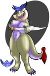  anthro areola big_breasts black_areola black_nipples breasts claws dragon female green_body green_scales green_tail hi_res holding_object holding_sword holding_weapon juna_june_(lizzyglizzy) lizzyglizzy melee_weapon nipples purple_body purple_claws purple_scales purple_tail red_tail scales scalie signature solo sword tail tail_tuft tuft weapon yellow_eyes 