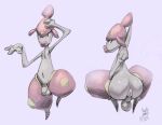  anthro anus backsack balls clothing foreskin generation_3_pokemon genitals halo-pano hi_res leggings leggings_only legwear looking_at_viewer male medicham navel nintendo penis pokemon pokemon_(species) puffy_anus simple_background solo 