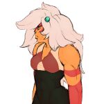  breasts cartoon_network clothed clothing dreamscreep female fully_clothed gem gem_(species) hair hi_res horn horned_humanoid humanoid jasper_(steven_universe) muscular muscular_female solo steven_universe tight_clothing 