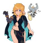  alternate_costume blonde_hair bottomwear clothing clothing_swap duo erocoffee female gesture hair humanoid humanoid_pointy_ears hylian imp link loincloth male midna nintendo not_furry simple_background the_legend_of_zelda thumbs_up twili twilight_princess white_background 