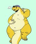  anthro belly big_belly brontosaurus countershading dinosaur diplodocid diplodocus grovesetter male morbidly_obese morbidly_obese_anthro obese obese_anthro overweight overweight_anthro reptile sauropod scalie solo 