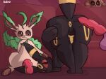  anus ass_up big_butt black_body black_fur butt butt_grab eevee eeveelution emotionless feral feral_on_feral fur furniture generation_1_pokemon generation_2_pokemon generation_4_pokemon generation_6_pokemon genitals group group_sex hand_on_butt hi_res leafeon male male/male nintendo patting penis penis_size_difference pokemon pokemon_(species) presenting presenting_hindquarters purple_body purple_fur sex shino_coffe small_penis sofa spread_butt spreading spying sylveon thick_thighs threesome trio umbreon 