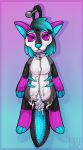  anthro bodily_fluids cum doll fabric female genital_fluids hi_res kolkolukija messy pink_eyes plushie solo voodoo 