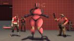  16:9 3d_(artwork) anthro big_breasts big_butt breasts butt curvy_figure digital_media_(artwork) dispenser_(team_fortress_2) engineer_(team_fortress_2) female group hi_res human humanoid living_machine machine male mammal photolol.03 scout_(team_fortress_2) sentry_gun_(team_fortress_2) simple_background sniper_(team_fortress_2) team_fortress_2 teleporter_(team_fortress_2) thick_thighs valve voluptuous wide_hips widescreen 