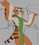  anthro breasts claws clothing dreamworks dress felid female fur holding_object kung_fu_panda mammal master_tigress matchattea multicolored_body multicolored_fur nipples orange_body orange_fur pantherine red_eyes solo tiger two_tone_body two_tone_fur whiskers 