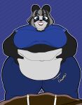  absurd_res anthro bear belly_overhang cake candle dessert female food giant_panda hi_res mammal morbidly_obese morbidly_obese_female nicole_alana obese obese_female overweight overweight_female puhba solo 