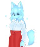  anthro big_breasts blush breasts canid canine canxue canxue_(character) clothed clothing female feral fingers fox fur hair hi_res holyhorizon humanoid long_hair mammal pawpads portrait smile solo tail 