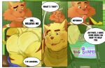  2021 anthro big_butt blush briefs bulge butt chance_furlong chastity_cage chastity_device clothing comic daire301 detailed diaper digital_drawing_(artwork) digital_media_(artwork) domestic_cat duo embarrassed english_text eyebrows felid feline felis flustered hanna-barbera jake_clawson locker male mammal muscular muscular_male shirt swat_kats tank_top text tighty_whities topwear underwear white_briefs white_clothing white_underwear 