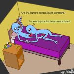 2_toes 3_fingers absurd_res after_orgasm after_sex alien alien_genitalia alien_humanoid all_fours bed bedroom bedroom_eyes bedroom_sex being_(strange_planet) black_eyes blue_blush blue_body blue_skin blush bodily_fluids cartoon_eyes condom condom_wrapper cum cum_drip cum_in_mouth cum_inside cum_on_bed cum_on_body cum_on_face cum_on_leg cum_on_penis cum_string dialogue dripping duo feet fellatio fingers flat_chested foot_fetish foot_play footjob furniture genital_fluids genitals gesture gesturing_at_viewer greeting hand_holding hi_res humanoid inviting inviting_to_sex looking_at_viewer lube_bottle lying male male/male narrowed_eyes navel on_back on_bed oral penile penis pillow plantigrade saliva saliva_string seductive sex sexual_barrier_device simple_face skinny skinny_male slim slim_male smile smiling_at_viewer speech_bubble talking_to_another talking_to_partner talking_to_viewer text text_box toes toony wave waving waving_at_viewer welden_(artist) 