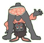  2021 alpha_channel anthro ass_up bisonvega black_hair blush blush_lines bulge bunny_boy_(bisonvega) butt clothing floral_pattern_underwear fur gesture grey_body grey_fur hair lagomorph leporid looking_at_viewer looking_back looking_back_at_viewer looking_through looking_through_legs male mammal open_mouth pantsless pink_clothing pink_sweater pink_topwear pink_underwear rabbit raised_tail red_sclera smile solo sweater tail topwear underwear waving waving_at_viewer young 