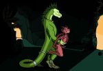  anal anal_penetration animated anthro anthro_on_feral anthro_penetrated bestiality cave dinosaur dragon dromaeosaurid dungeon duo feral feral_penetrating feral_penetrating_anthro genitals hryssar kobold lithulraptor male male/male male_penetrated male_penetrating male_penetrating_male penetration penis reptile scalie sex size_difference smaller_penetrated terens theropod veko 