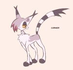  ambiguous_gender domestic_cat emo_haircut fan_character felid feline felis feral fur grey_body grey_fur hi_res labbit1337 mammal red_eyes solo warriors_(cats) yellow_sclera 