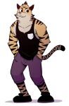  anthro clothing felid hi_res male mammal manu_(t0l0k) muscular muscular_male pantherine shirt solo t0l0k tank_top tiger topwear 