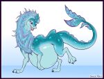  belly blue_body blue_fur disney dragon female feral fur pregnant raya_and_the_last_dragon sisu_(ratld) skeletalheart 