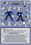  abstract_background absurd_res angry anthro blackmore blep border bottomwear canid canine canis clothing countershade_face countershading english_text eyes_closed footwear hi_res information male mammal model_sheet open_mouth pants rodolfo_(blackmore) sad shirt shoes tail text tongue tongue_out topwear white_border wolf 