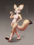  absurd_res anthro breasts canid canine featureless_breasts featureless_crotch female fennec fox hi_res ixilys mammal solo 