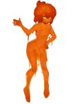  absurd_res goo_creature goo_humanoid hi_res humanoid male orange_body r18 shaded simple_background simple_shading slime solo sticky white_background 