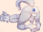  anal anal_penetration anthro ass_up balls butt canid canine dildo dildo_in_ass dildo_insertion erection genitals glans guiche_piercing hi_res humanoid_genitalia humanoid_penis male mammal masturbation nude object_in_ass pawpads penetration penile penile_masturbation penis piercing sex_toy sex_toy_in_ass sex_toy_insertion simple_background solo yildunstar 