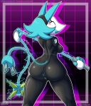  absurd_res anthro anus breasts butt darkner deltarune digital_media_(artwork) felid feline female floating_hands genitals hair hi_res jackintaro machine mammal nude pussy robot simple_background smile solo tasque_manager undertale_(series) 