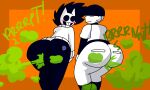  brappycatty butt duo embarrassed fart fart_fetish gas_cloud hi_res human male male/male mammal off_(game) the_batter_(off) zacharie_(off) 