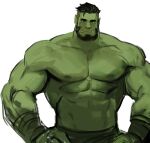  dopq green_body green_skin hi_res humanoid humanoid_pointy_ears male muscular muscular_humanoid muscular_male orc solo 