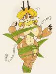  big_breasts big_penis breasts deer genitals herm hi_res humanoid intersex leaf mammal penis rope solo spiritdeer susan_(spiritdeer) 