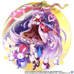  1girl alternate_costume animal_ears beret black_footwear blue_scarf christmas_tree commentary copyright_request english_commentary full_body game_cg hat heart jacket long_hair looking_at_viewer purple_hair rabbit_ears rabbit_girl_(ressue_(gomgom)) red_headwear red_scarf reisen_udongein_inaba reisen_udongein_inaba_(snow_rabbit_of_the_holy_night) rotte_(1109) scarf sidelocks sky socks solo star_(sky) star_(symbol) starry_sky third-party_source touhou touhou_lost_word very_long_hair white_jacket white_socks 
