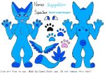  anthro blue_body blue_eyes blue_fur dutch_angel_dragon female fur model_sheet original_content solo 