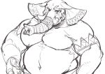  anthro belly blush elephant elephantid exe_exem girimehkala_(tas) lifewonders male mammal musclegut navel pecs proboscidean proboscis_(anatomy) shirtless sketch solo tattoo tokyo_afterschool_summoners trunk_(anatomy) tusks 