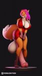  3d_(artwork) andromorph anthro balls big_balls big_breasts breasts digital_media_(artwork) furcollectibles_store fyixa_(fyixen) fyixen genitals hi_res hyper intersex solo valorlynz 